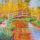картина масло холст Копия картины "Японский мостик (Мостик в саду Моне)", 1895-1896 копия С. Камского, Моне Клод