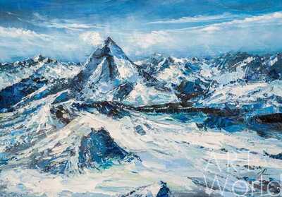 картина масло холст Картина маслом "Восхождение на Эверест N2", Родригес Хосе, LegacyArt Артворлд.ру