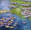 картина масло холст "Водяные лилии", N19, копия С.Камского картины Клода Моне, Моне Клод
