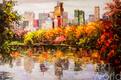 картина масло холст Пейзаж городской маслом "Нью-Йорк. Осень в Центральном парке", Виверс Кристина, LegacyArt