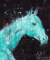 Картина маслом "Лунная лошадь" Артворлд.ру