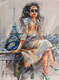 картина масло холст Картина маслом "Однажды в Париже", Родригес Хосе, LegacyArt