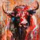 картина масло холст Картина маслом "Портрет испанского быка", Родригес Хосе, LegacyArt