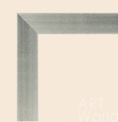 картина масло холст Багет серебряный  профиль "коробочка", высота 4.4 см,  Артворлд.ру