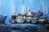 картина масло холст Картина маслом "Лодки. Синий тон", Дюпре Брайн, LegacyArt