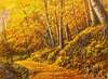 картина масло холст Пейзаж маслом "Лес в осенних красках", Камский Савелий, LegacyArt