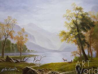 Копия картины Альберта Бирштадта "Долина в Кингс Каньоне", художник А. Ромм Артворлд.ру
