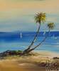 картина масло холст Морской пейзаж маслом "Южный берег N1", Картины в интерьер, LegacyArt