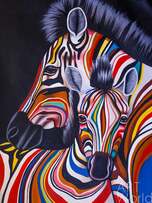 Картина маслом "Разноцветные зебры N2" Артворлд.ру