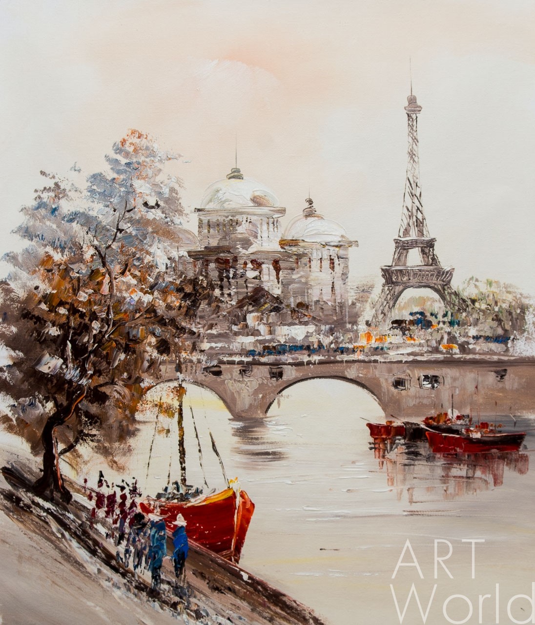картина масло холст Парижский пейзаж "La Tour Eiffel", Виверс Кристина, LegacyArt