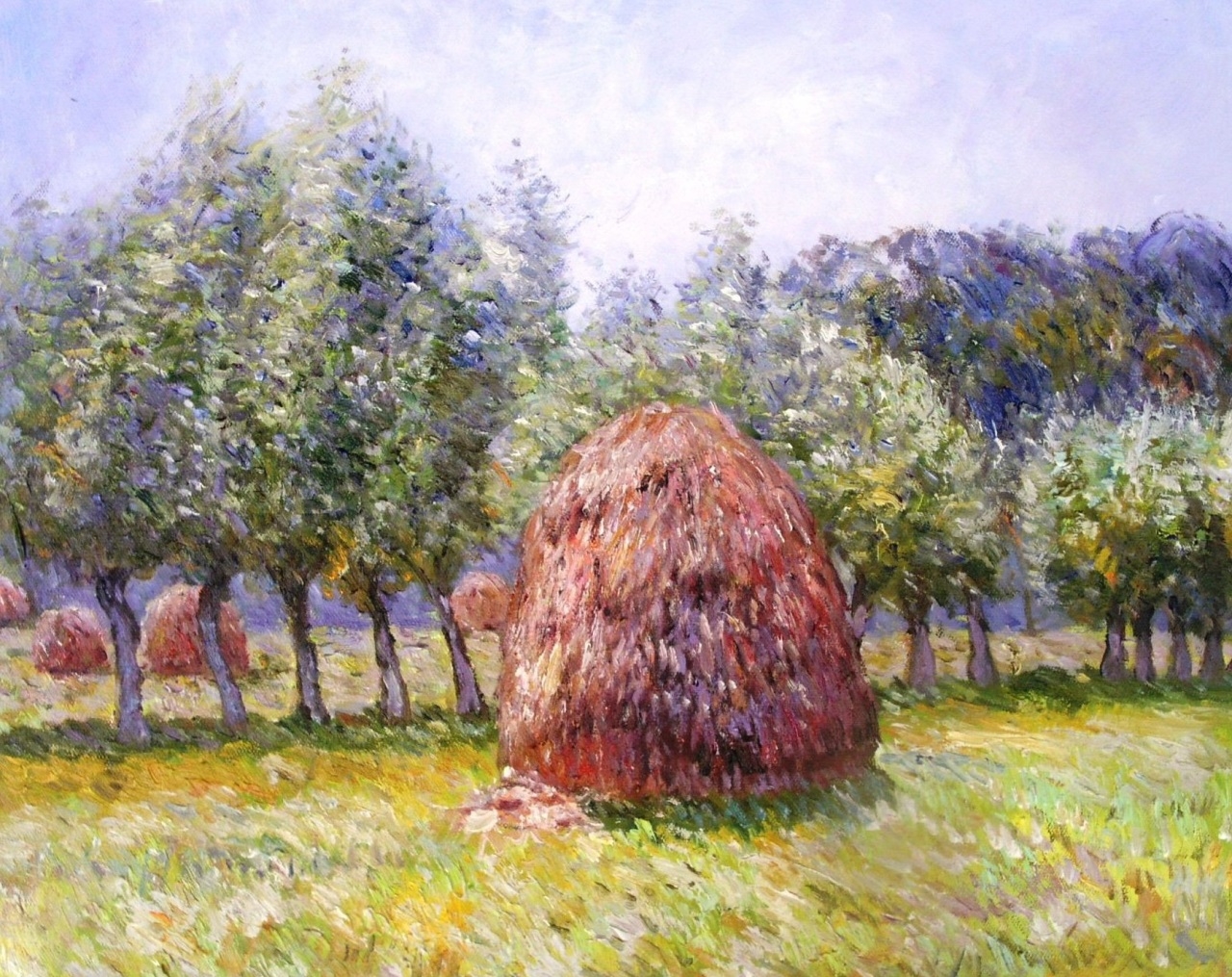 «Стог сена. (Копия картины Haystack by Claude Monet, 1895)»