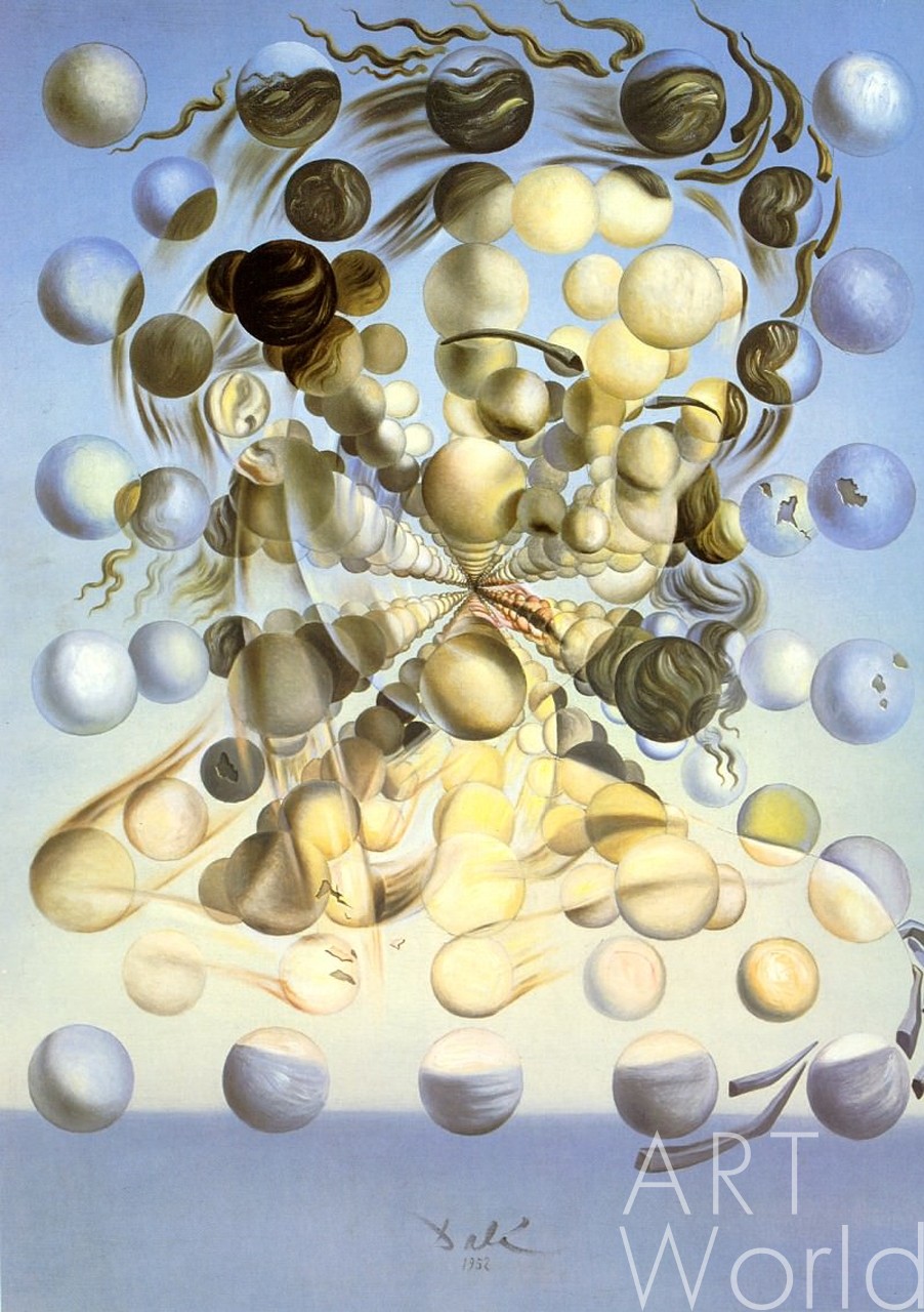 картина масло холст Картина маслом "Галатея", копия картины Сальвадора Дали, Дали Сальвадор (Salvador Dalí) Артворлд.ру
