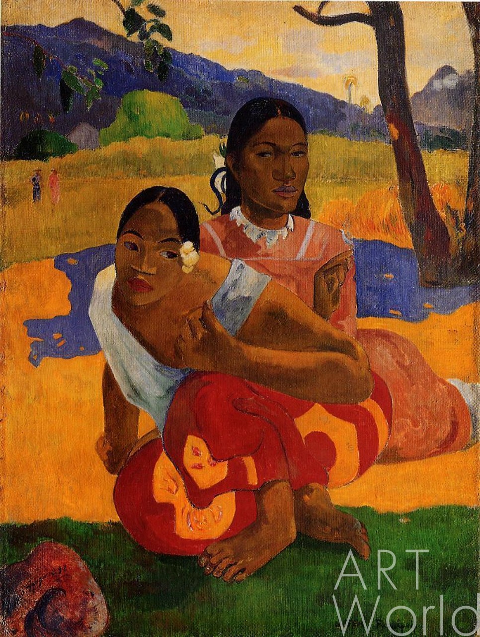 картина масло холст "Когда же замуж, 1892г.", Гоген Поль (Paul Gauguin) Артворлд.ру