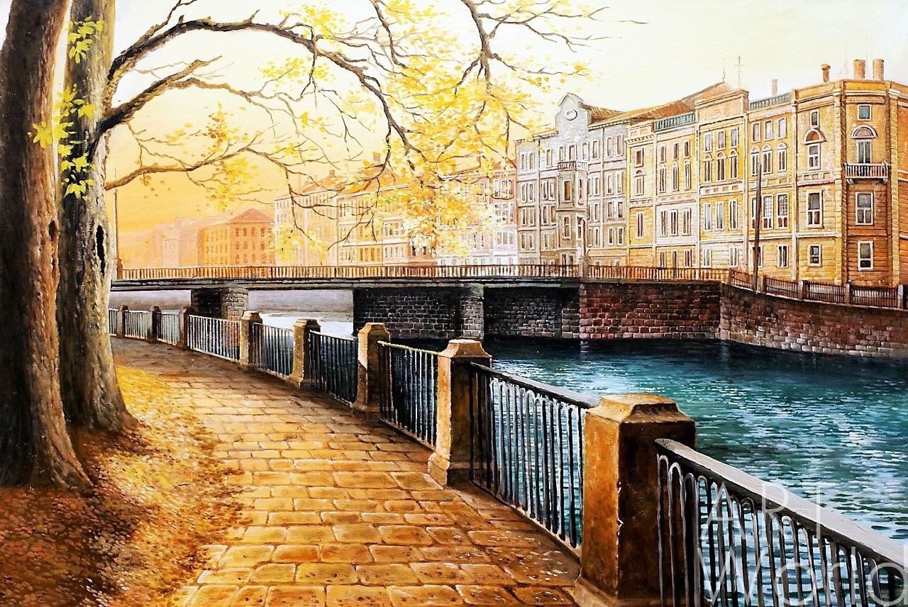 Городской пейзаж Санкт Петербург осень