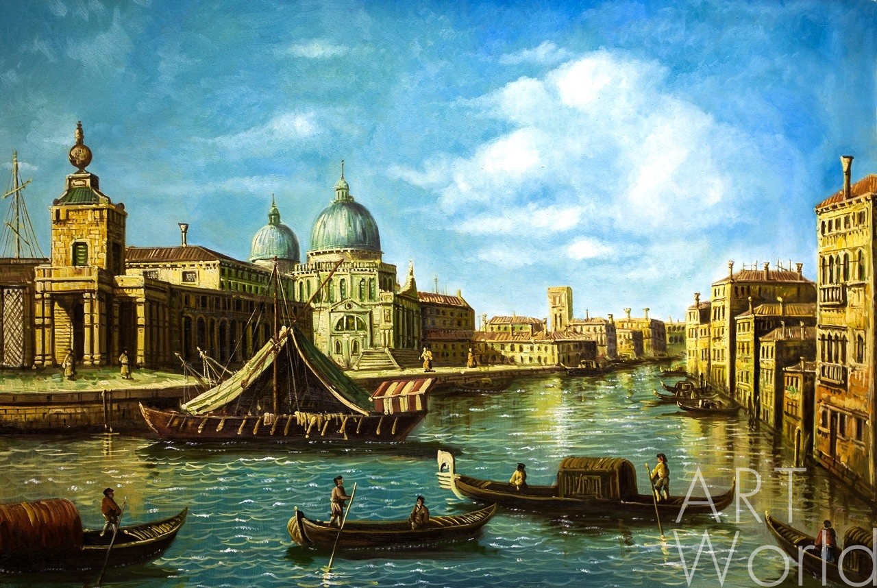 картина масло холст Картина маслом "Венецианский пейзаж N1", Ромм Александр, LegacyArt