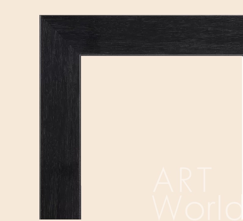 картина масло холст Багет деревянный венге профиль "коробочка", высота 3.4 см,  Артворлд.ру