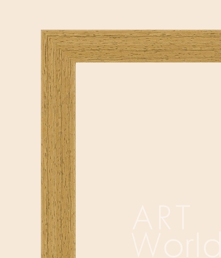 картина масло холст Багет деревянный коричневый профиль "коробочка", высота 3.4 см,  Артворлд.ру