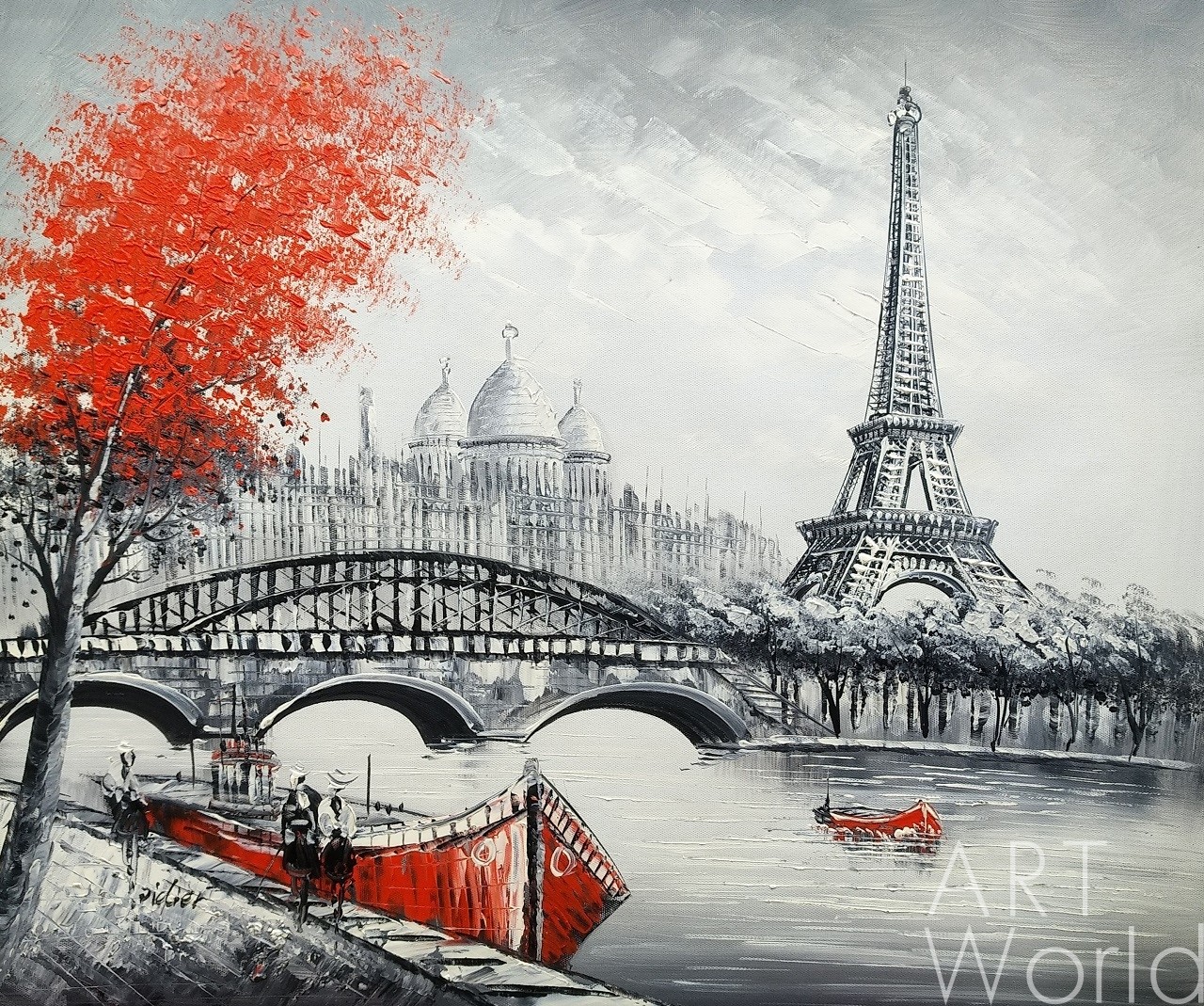 Пейзажи Парижа карандашом