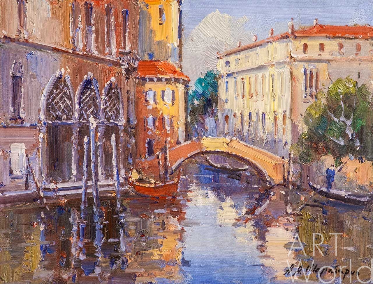 картина масло холст Картина маслом "Сны о Венеции N15", Шарабарин Андрей, LegacyArt