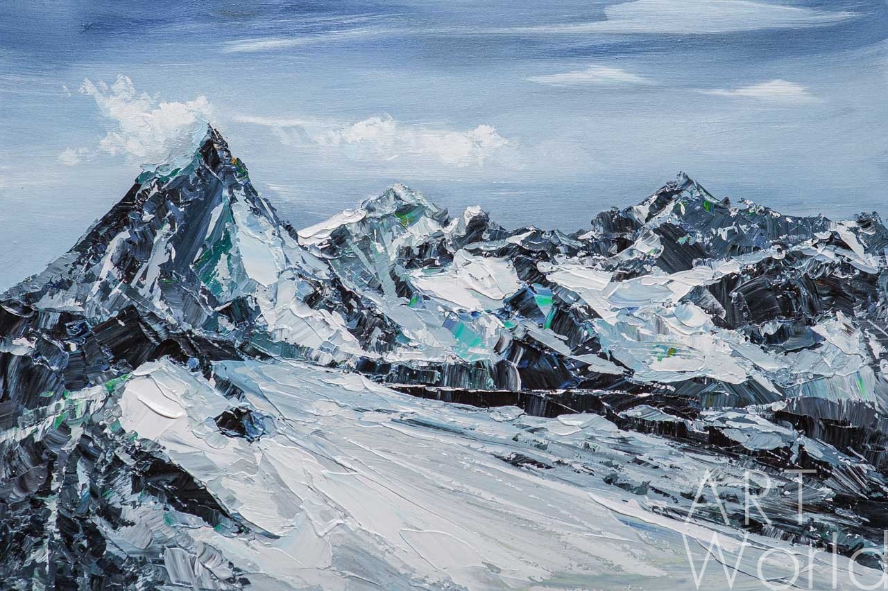 картина масло холст Картина маслом "Восхождение на Эверест", Родригес Хосе, LegacyArt Артворлд.ру