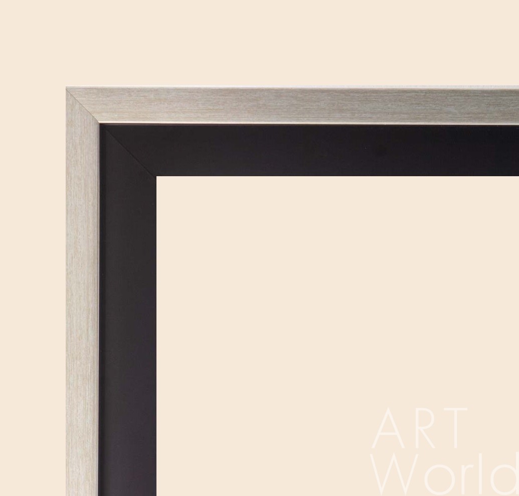 картина масло холст Багет кэнвэс тёплое серебро, "Минерва", высота 3.8 см,  Артворлд.ру