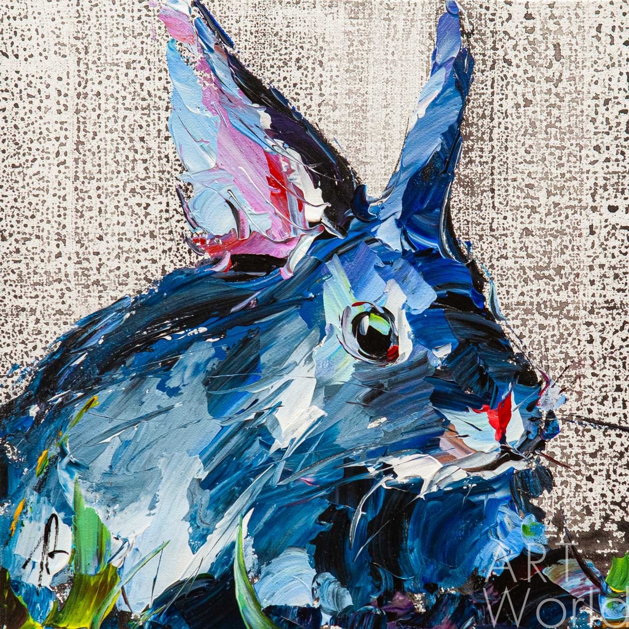 картина масло холст Картина маслом "Кролик", Родригес Хосе, LegacyArt Артворлд.ру