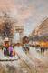 картина масло холст Пейзаж Парижа Антуана Бланшара  "Arc de Triomphe", вольная копия Кристины Виверс, Виверс Кристина, LegacyArt