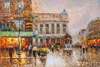картина масло холст Пейзаж Парижа Антуана Бланшара "Cafe de la Paix Opera", копия Кристины Виверс, Бланшар Антуан