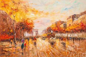 По мотивам картин Антуана Бланшара "Champs Elysees, Arc de Triomphe" (Студия Виверс-Камский) Артворлд.ру