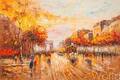 картина масло холст По мотивам картин Антуана Бланшара "Champs Elysees, Arc de Triomphe" (Студия Виверс-Камский), Студия Vevers & Kamsky