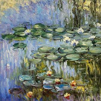 "Водяные лилии", N2, копия С.Камского картины Клода Моне Артворлд.ру