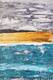 картина масло холст Абстракция маслом  "Море голубое, берег золотой", Дюпре Брайн, LegacyArt