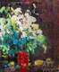 картина масло холст Картина маслом "Букет хризантем в стиле импрессионизм", Гомеш Лия, LegacyArt
