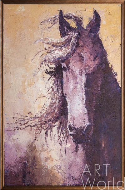 картина масло холст Картина маслом "Лошадь. Грация" , Гомеш Лия, LegacyArt