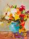 картина масло холст Картина маслом "Натюрморт с цветами и ягодами", Гомеш Лия, LegacyArt