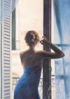 картина масло холст Картина маслом "Девушка у окна. Раннее утро", Ромм Александр, LegacyArt Артворлд.ру