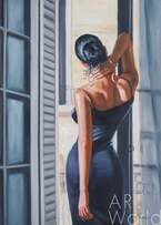 Картина маслом "Девушка у окна" Артворлд.ру