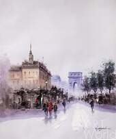 Картина маслом "Прогулка по Парижу. Триумфальная арка. Зарисовки N2" Артворлд.ру