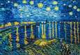 картина масло холст Копия картины Ван Гога "Звездная ночь над Роной" (копия Анджея Влодарчика), Ван Гог