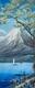 картина масло холст Картина маслом "Вид на гору Фудзи с озера Яманака", Камский Савелий, LegacyArt