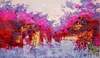 картина масло холст Абстракция маслом "Когда цветёт сакура...", художник Андре Ви Даза (André V. Daza), Студия Vevers & Kamsky