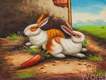картина масло холст Картина маслом "Кролики", Студия Vevers & Kamsky