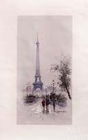 Картина маслом "Парижские зарисовки. Эйфелева башня" Артворлд.ру