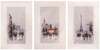 картина масло холст Картина маслом "Парижские зарисовки. Триптих", Картины в интерьер, LegacyArt