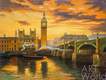 картина масло холст Копия картины Томаса Кинкейда "Лондон (London)" худ. А. Ромм, Кинкейд Томас