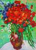 картина масло холст Копия картины Винсента Ван Гога "Красные маки и маргаритки", худ. С. Камский, Ван Гог