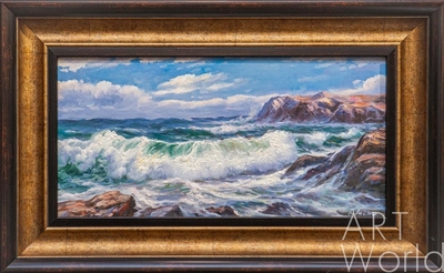 картина масло холст Морской пейзаж «Море, море, мир бездонный… N2», Лагно Дарья, LegacyArt Артворлд.ру