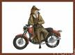 картина масло холст Иллюстрация "Лис и мотоцикл", Матвеева Анна, LegacyArt