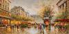 картина масло холст Пейзаж Парижа Антуана Бланшара "Boulevard des Capucines et Madeleine" (копия Кристины Виверс), Виверс Кристина, LegacyArt Артворлд.ру