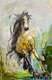 картина масло холст Картина маслом "Белая лошадь", Родригес Хосе, LegacyArt